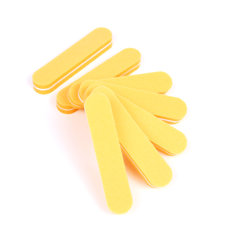 Double Sided 80/100 Grit Small Nail File Reusable Sponge Nail Buffer File Portable Mini Nail File