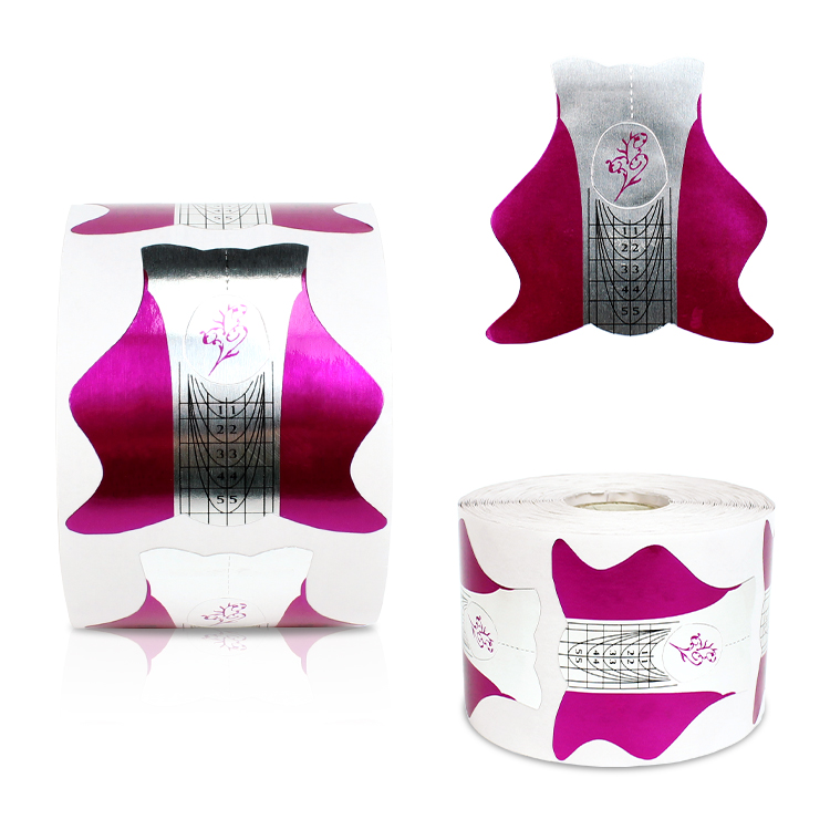 Private Label Nails Tip Extension Form 500pcs/Roll Acrylic Gel Nail Polish Extension Styling Form