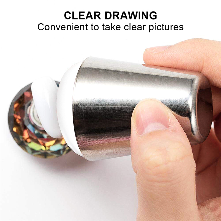 Wholesale Metal Nail Stamper Silicone Head Nail Stamper Image Transfer Nail Art Stamper