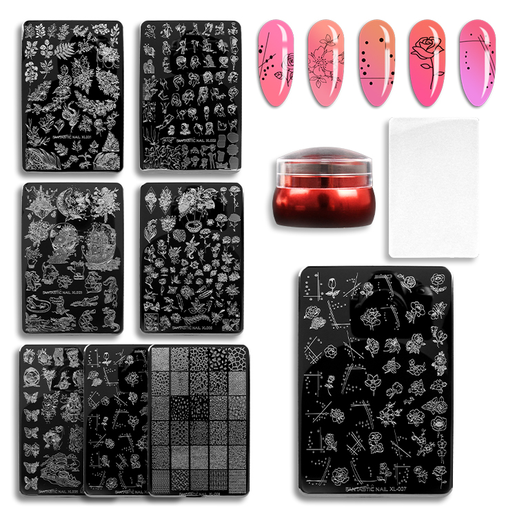 9.5x14.5cm Nail Art Tool Stamp Template Flower Leaf Image Transfer Nail Stamping plate