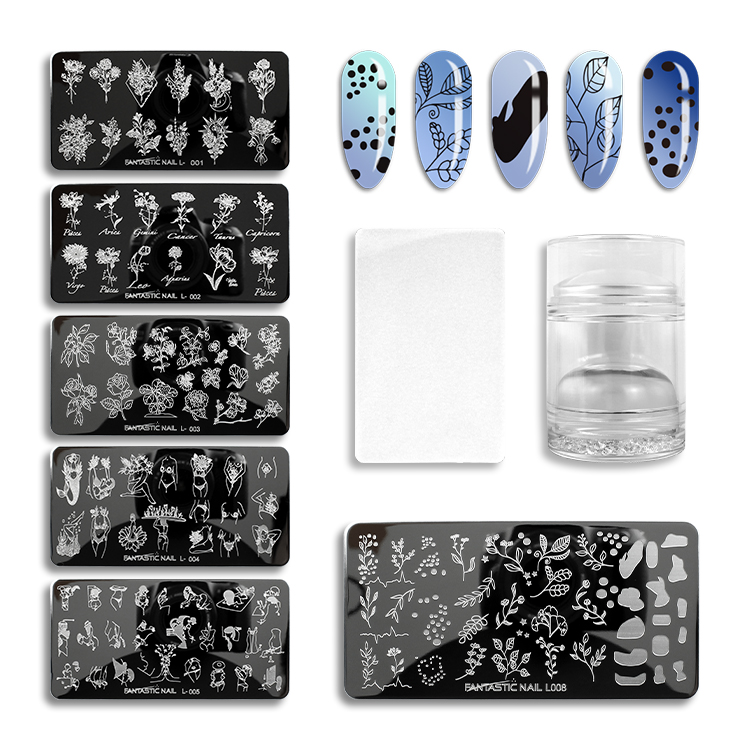 6*12cm Steel Nail Stamping Plate DIY Nail Decoration Tool Flower Pattern Nail Art Stamping Plate